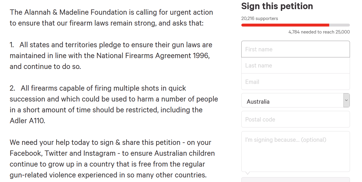 AMF petition